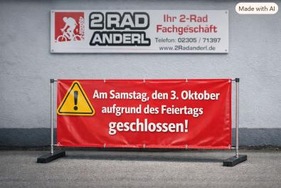 3 Oktober geschlossen