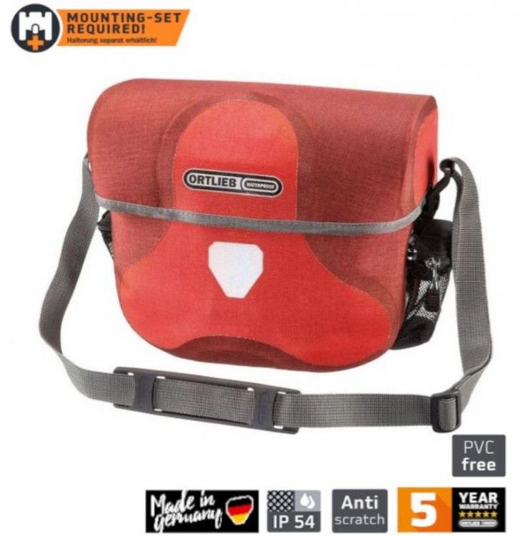 Ortlieb Ultimate Six Plus, signalred - dark chili FB3171